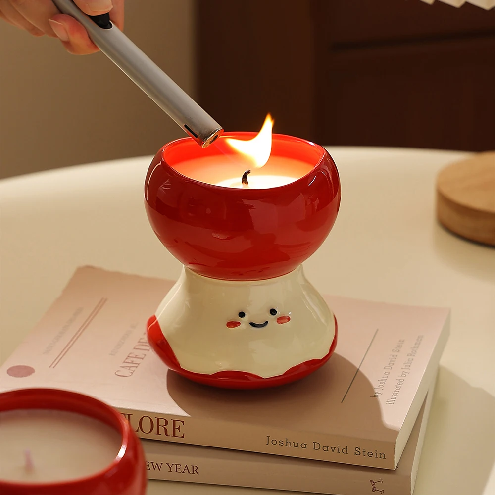 شمعة عطرية على شكل تفاحة لطيفة - مراجعة Soy Wax وسعره