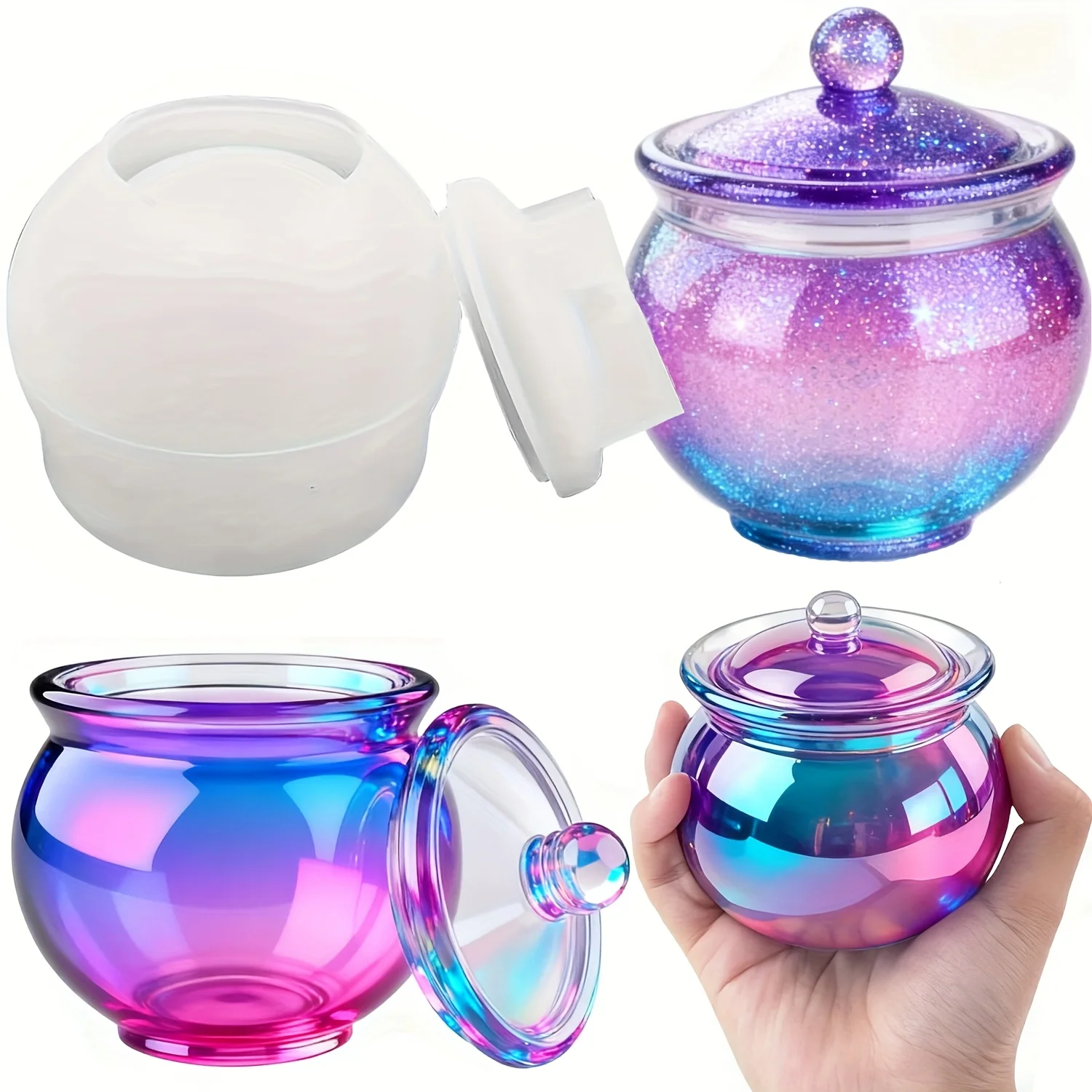 مجموعة واحدة من قوالب الراتنج  - مراجعة Candle Molds وسعره