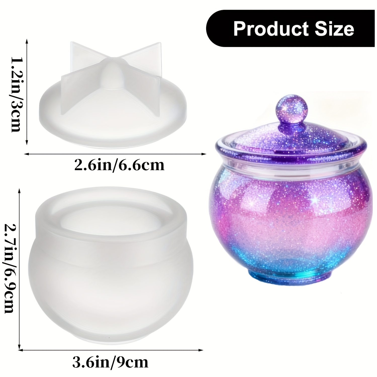 مجموعة واحدة من قوالب الراتنج  - مراجعة Candle Molds وسعره
